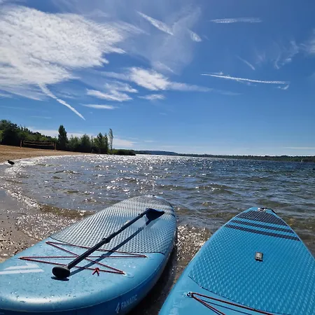 Seezeit Direkt Am Geiseltalsee Mit Sauna Und Fahrradgarage Nyaraló *