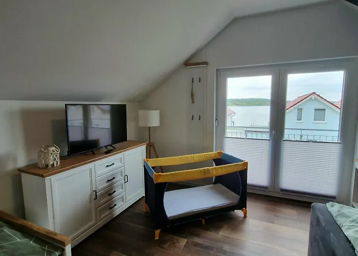 Nyaraló Seezeit Direkt Am Geiseltalsee Mit Sauna Und Fahrradgarage Mücheln