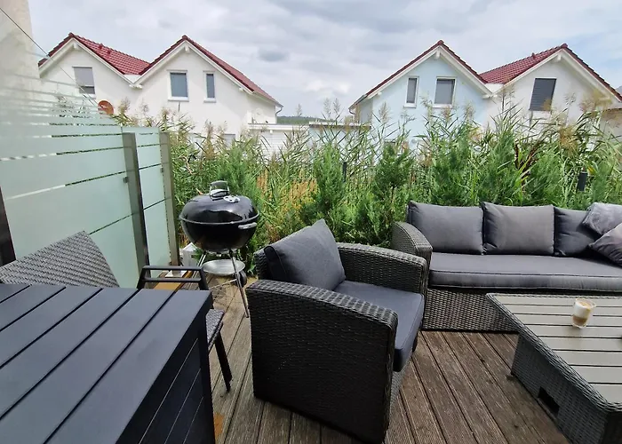 Seezeit Direkt Am Geiseltalsee Mit Sauna Und Fahrradgarage Nyaraló *