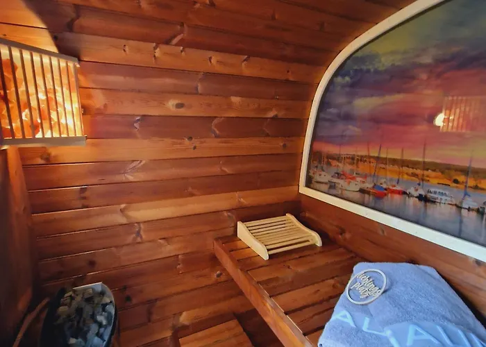 Nyaraló Seezeit Direkt Am Geiseltalsee Mit Sauna Und Fahrradgarage *